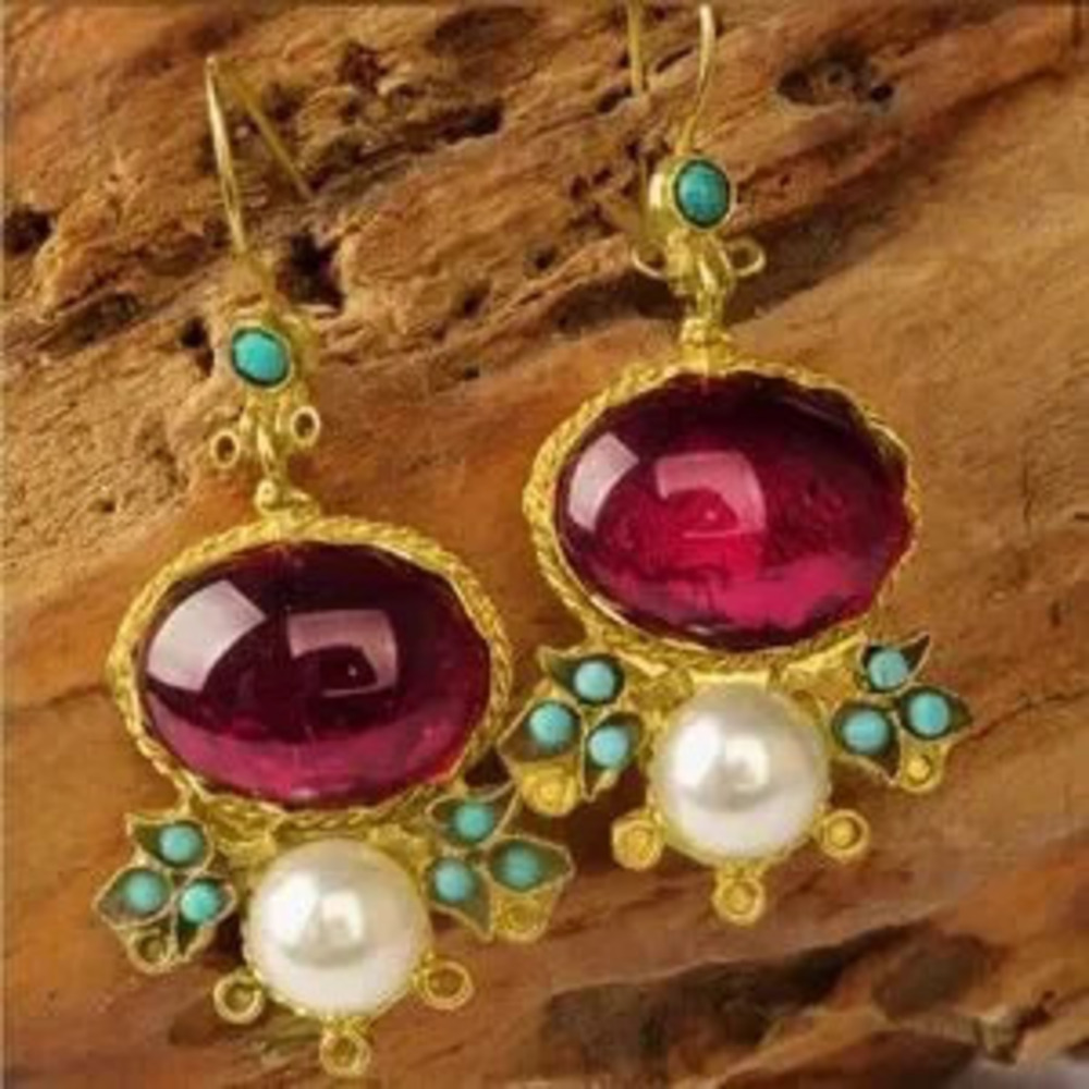 Vintage Dangle Earrings N1607